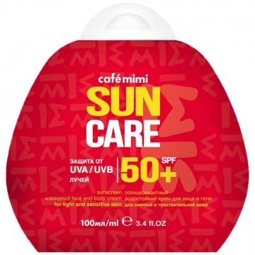 Солнцезащитный крем для лица и тела SPF50+, 100 мл.| Cafe mimi