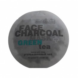 Маска для лица Бамбуковый Уголь & Зеленый чай, 10 мл.| Cafe mimi