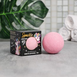 Бурлящий шар в коробке Sparkle Unicorn, 130 г, с ароматом дыни|Beauty Fox