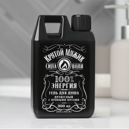 Гель для душа канистра «Крутой мужик» 300 мл., древесный с пряными нотами| HARD LINE