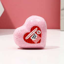 Бомбочка для ванны в форме сердца "Люблю тебя", 130 гр, аромат пион