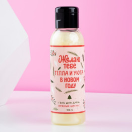 Гель для душа «Тепла и уюта в Новом году!», 100 мл., аромат пряный цитрус|Количество ограничено