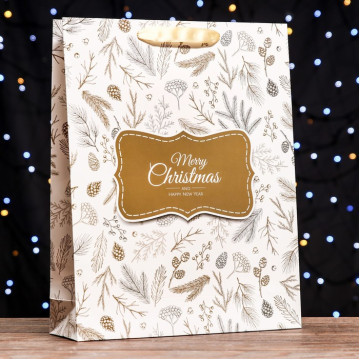 Пакет ламинированный вертикальный "Ветки", 33 х 42 х 10 см.|Количество ограничено