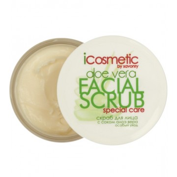 Скраб для лица с соком алоэ вера, 100 мл., Савонри