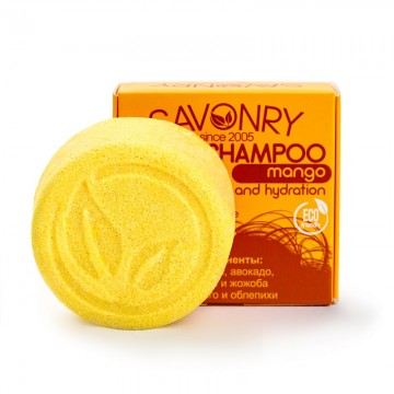 Шампунь твердый МАНГО (питание и увлажнение), 80 г.| Savonry