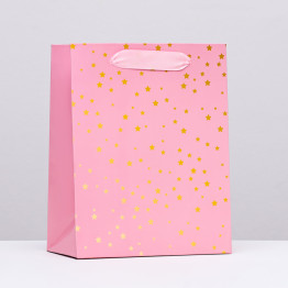Пакет ламинированный вертикальный "Звёзды", 18 х 23 х 10 см.