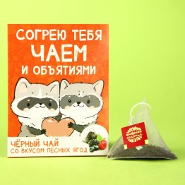 Чайный пакетик «Объятия», вкус: лесные ягоды, 2 г.| Фабрика счастья