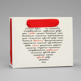 Пакет ламинированный горизонтальный «Чувства», S 15 х 12 х 5.5 см.