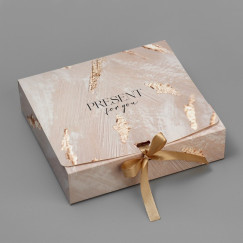 Складная коробка подарочная «Present», 20 х 18 х 5 см.