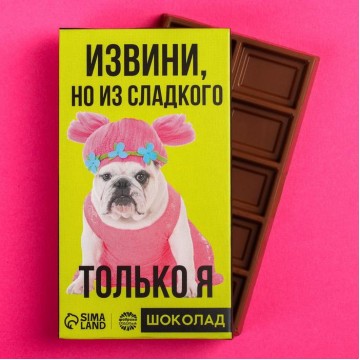 Подарочный шоколад «Из сладкого только я», 27 г.| Фабрика счастья