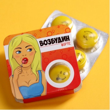 Жевательная резинка "Возбудин-форте" манго, 14 г.| Фабрика счастья