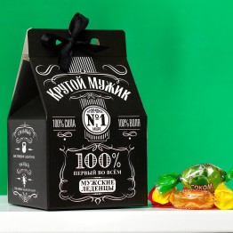 Леденцы «Крутой мужик» с соком, вкус: ассорти, 100 г.| Фабрика счастья