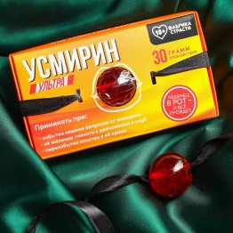 Леденец-кляп «Усмирин», вкус: клубника со сливками, 30 г.| Фабрика счастья