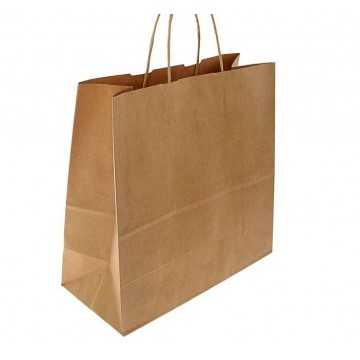 Пакет крафт "Вельвет" натуральный, без печати 32 х 12 х 32 см