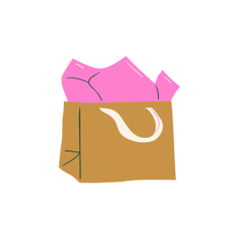 Упаковать подарок в пакет с тишью красиво, цена за 1 лист (обычно достаточно)